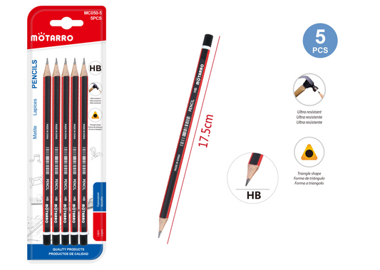 LAPICES HB 5PCS