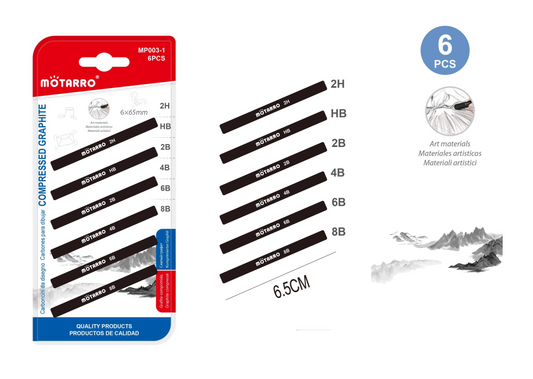 CARBONCILLOS 6PCS