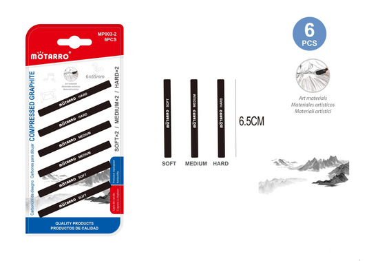 CARBONCILLOS 6PCS