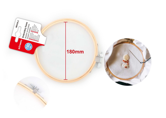 BASTIDOR PARA BORDAR DE BAMBU 18CM