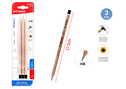 LAPICES HB 3PCS LAPICES HB 3PCS