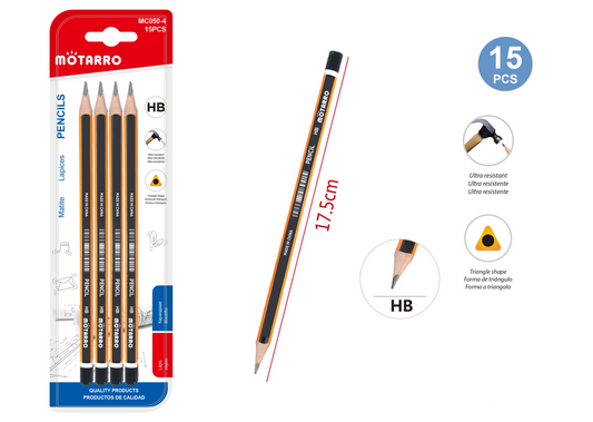 LAPICES HB 15PCS