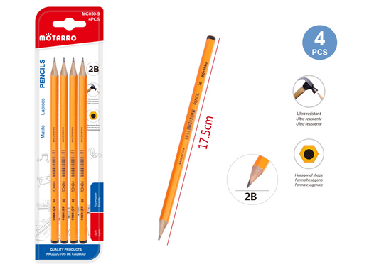 LAPICES 2B 4PCS