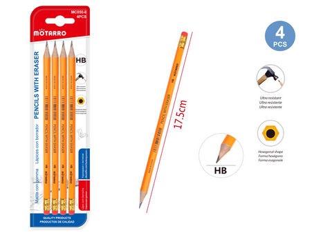 LAPICES HB 4PCS LAPICES HB 4PCS