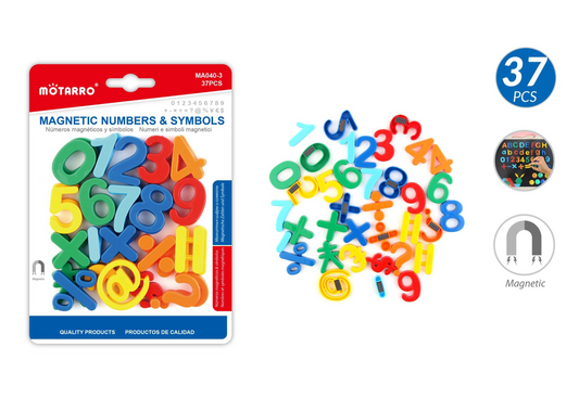 NUMEROS Y SIMBOLOS MAGNETICA 37PCS