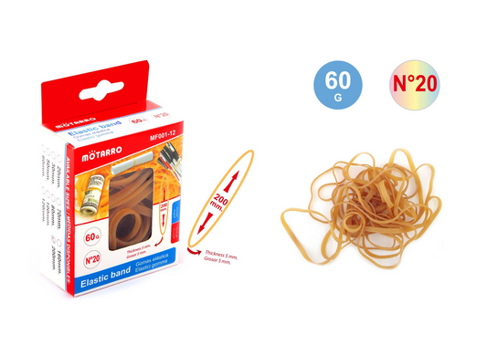 GOMAS ELASTICA 200*5mm 60G