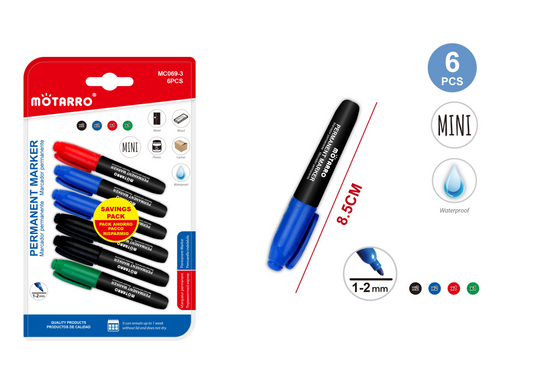 MINI MACADORES PERMANENTE 6PCS