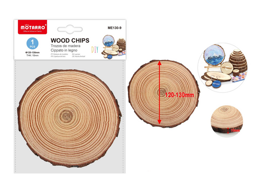 RODAJA DE MADERA 12-13*1cm 1pcs MANUALIDADES