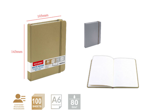 CUADERNO DE NOTAS A6 80G 100H