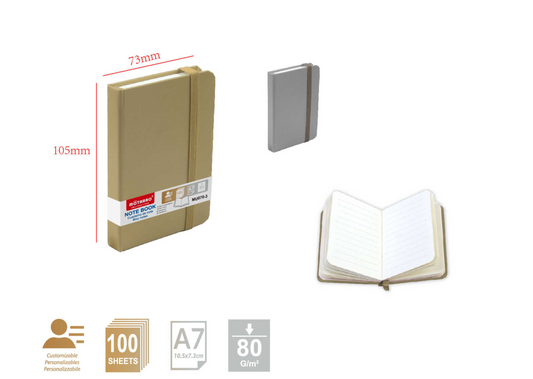 CUADERNO DE NOTAS A7 80G 100H