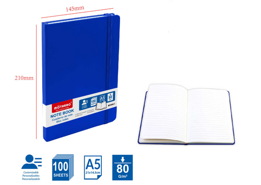 CUADERNO DE NOTAS A5 80G 100H