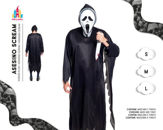 DISFRACE ASESINO SCREAM TALLA  M 20029