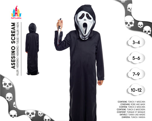 DISFRACE ASESINO SCREAM TALLA 10-12 20034