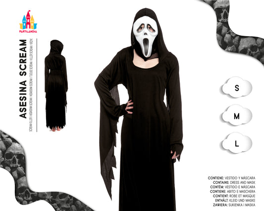 DISFRACE ASESINA SCREAM TALLA  L 20037