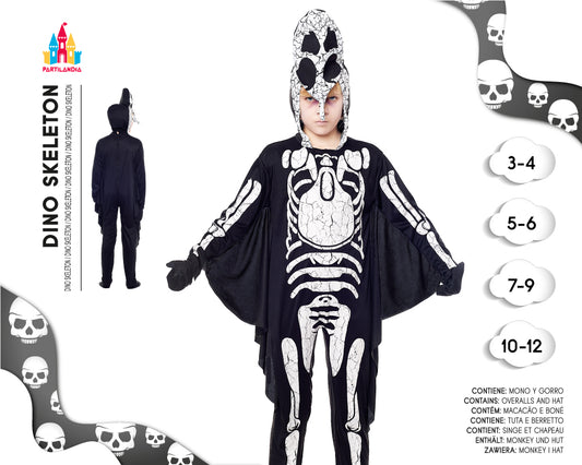 DISFRACE DINO SKELETON TALLA 4-6 20574