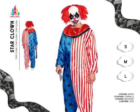 DISFRACE STAR CLOWN TALLA  M 20613