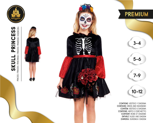 DISFRACE SKULL PRINCESS TALLA 7-9 20961