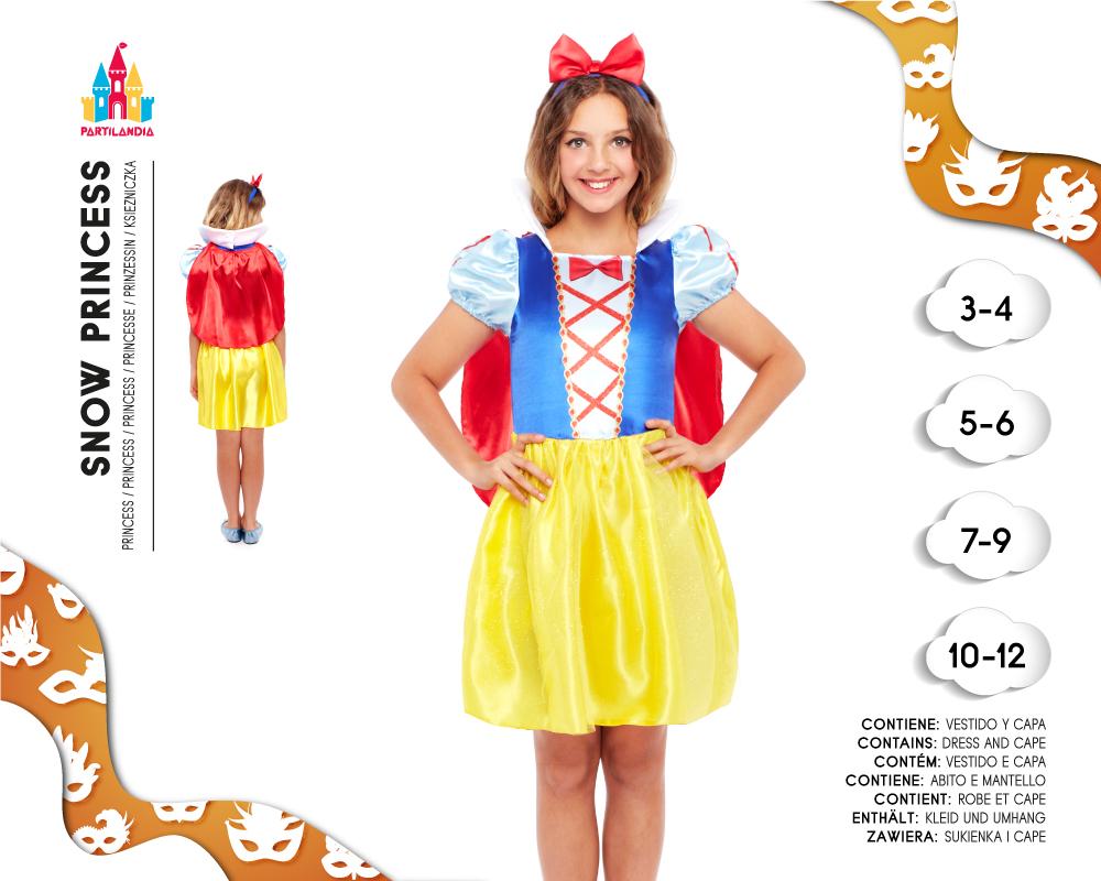 Disfraz Princesa Nieve Infantil - Carnaval Meike