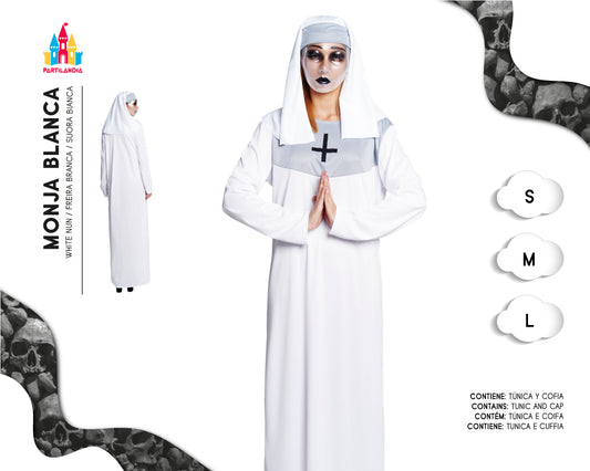 DISFRACE MONJA BLANCA TALLA M 22247