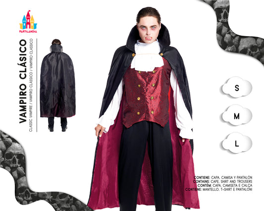 DISFRACE VAMPIRO CLASICO  TALLA L 22276