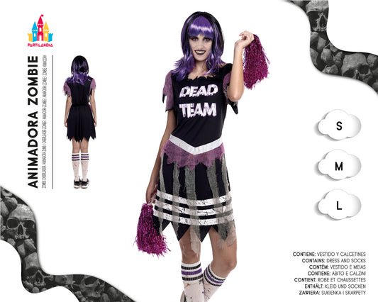 DISFRACE ANIMADORA ZOMBIE TALLA S 22281