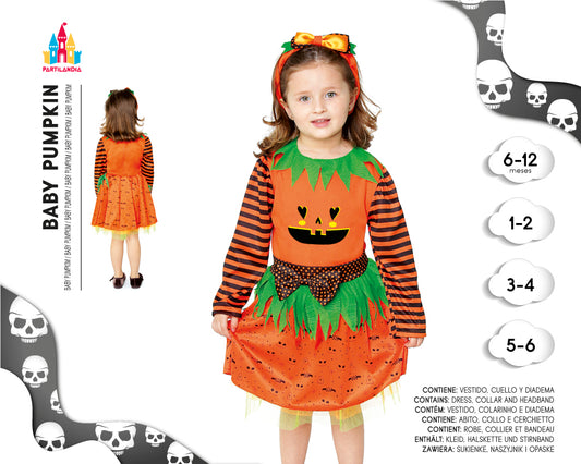 DISFRACE BABY GIRL PUMPKIN  TALLA 1-2 23370