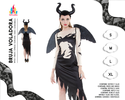 DISFRACE BRUJA VOLADORA TALLA L 23473