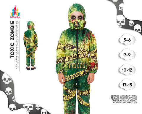 DISFRACE TOXIC ZOMBIE TALLA 7-9 DISFRACE TOXIC ZOMBIE TALLA 7-9