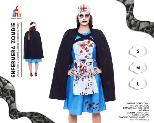 DISFRACE ENFERMERA ZOMBIE TALLA  S 24461