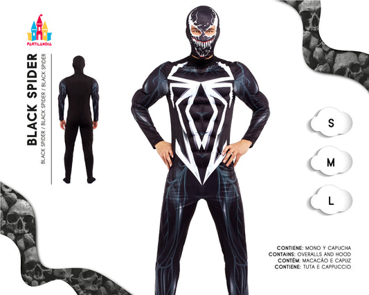 DISFRACE BLACK SPIDER TALLA  S 24710