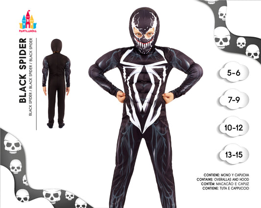 DISFRACE TARANTULA NEGRA TALLA 80CM  24716