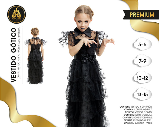 DISFRACE VESTIDO GOTICO  TALLA 13-15