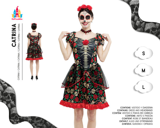 DISFRACE CATRINA TALLA   L 25118