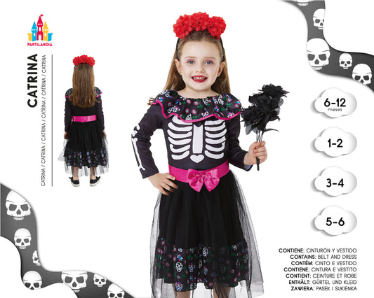 DISFRACE CATRINA BABY TALLA 6-12M 25142