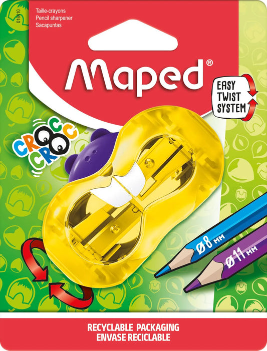SACAPUNTAS DE 2 ORIFICIOS CROC CROC TWISTV 1UND MAPED