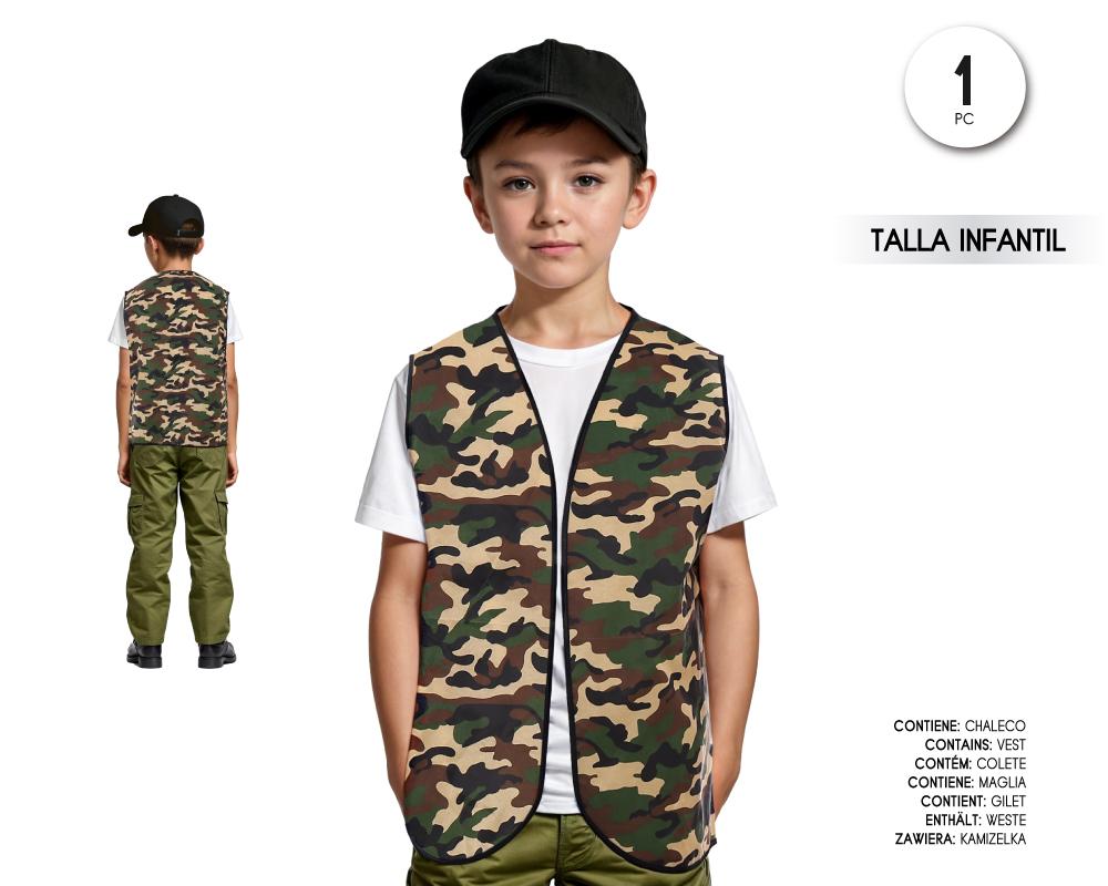 Chaleco Camuflaje Militar Infantil