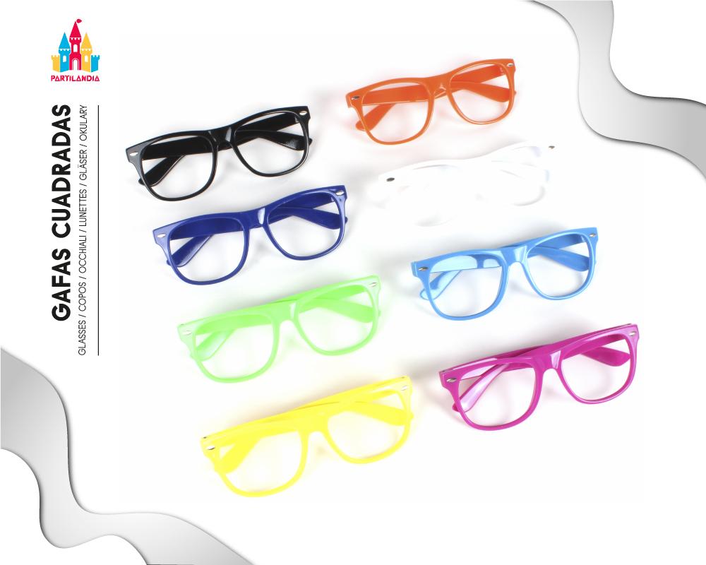 Gafas Cuadradas Originales para Disfraces y Fiestas