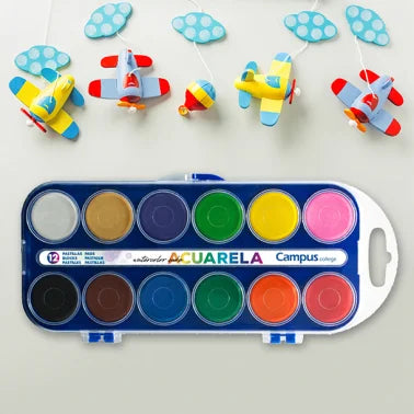 ACUARELA CAMPUS 12 PASTILLAS