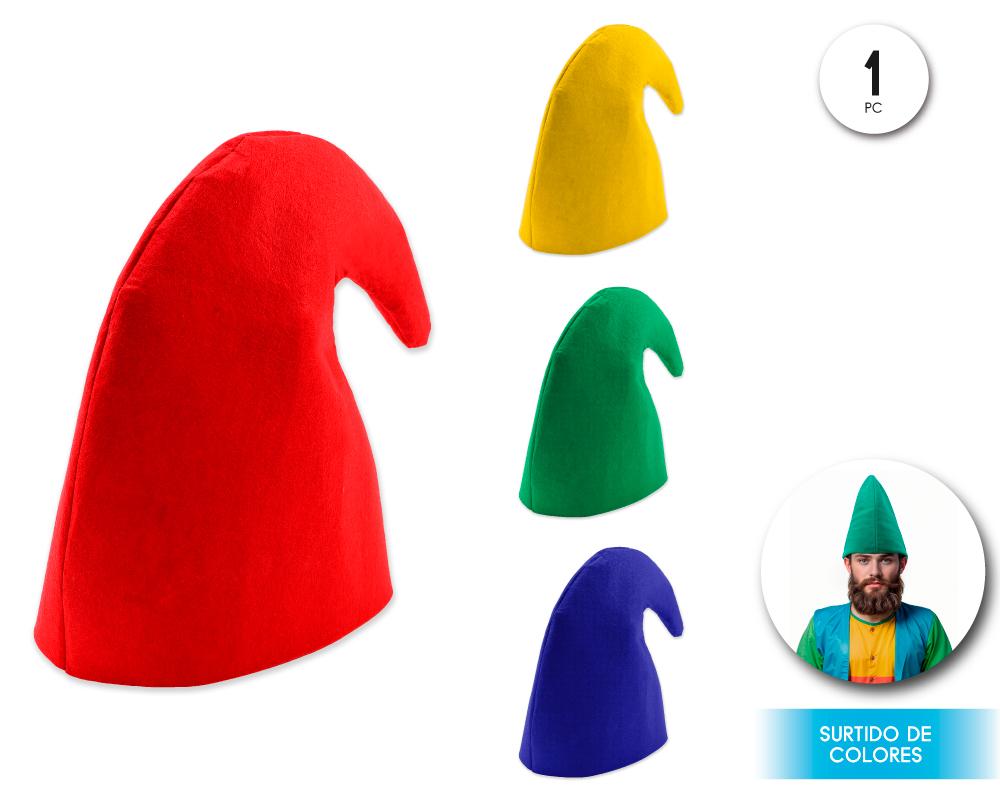 Gorro de Enano Multicolor para Disfraz