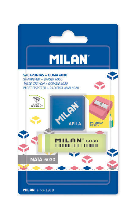 SACAPUNTAS AFILA + GOMA 6030 MILAN BYM10170
