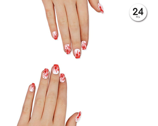 UÑAS POSTIZAS HALLOWEEN 24PCS