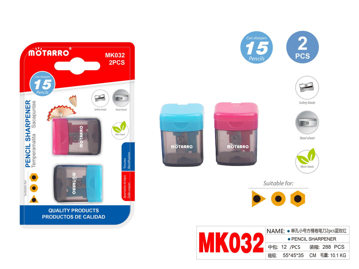 SACAPUNTAS CON DEPOSITO 2PCS