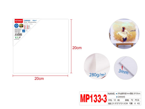LIENZO 20X20CM FINO 3MM 280G LIENZO 20X20CM FINO 3MM 280G