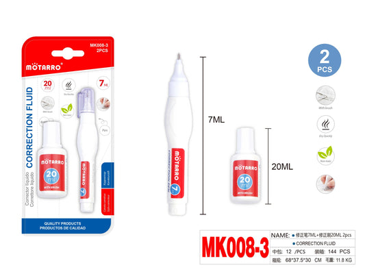 CORRECTOR LIQUIDOL 7ML+20ML 2pcs