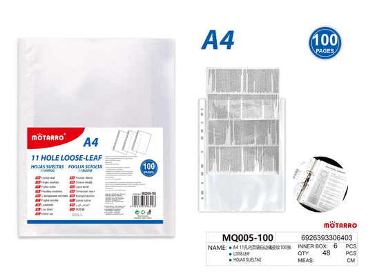 FUNDAS DE FOLIO 100HOJAS