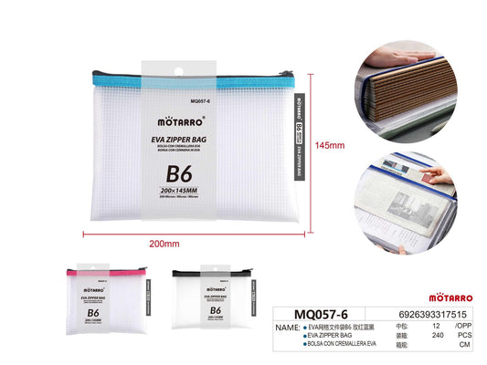 CARPETA EVA CON CREMALLERA B6