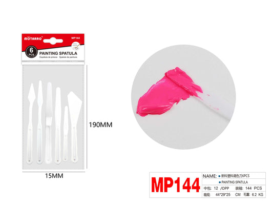 ESPATULA DE PINTURA 6PCS
