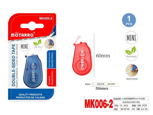 MINI CINTA CORRECTORA DOBLE CARA 5M
