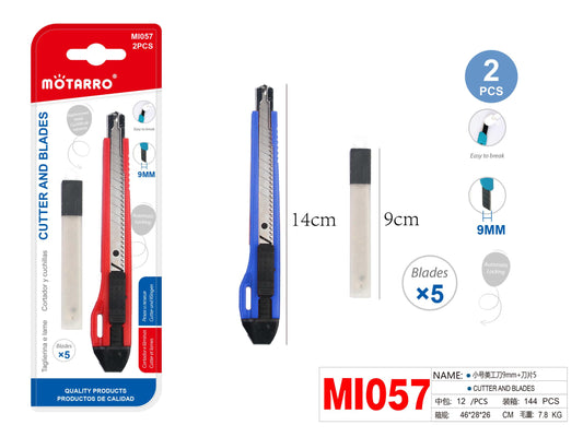 CUTTER 14CM*9CM+ RECAMBIO 5HOJAS