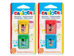 SACAPUNTAS 2PCS CON DEPOSITO 1AGUJERO CARIOCA